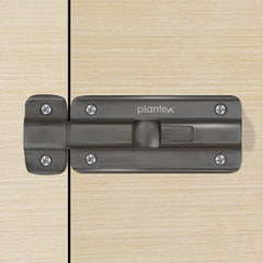 Plantex Premium Heavy Duty Door Stopper/Door Lock Latch for Home and Office Doors - Pack of 20 (Satin Black-Matt)