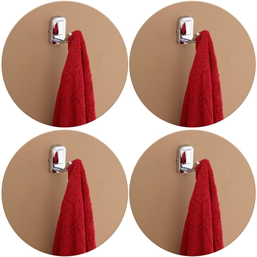 Plantex Stainless Steel 304 Grade Cute Robe Hook/Cloth-Towel Hanger/Door Hanger-Hook/Bathroom Accessories(Chrome) - Pack of 4