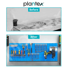 Plantex Metal Pegboard for Garages/Tool Organizer for Workshop/Tool Storage Board/Hanging Tool Pegboard – 120 x 45 cm