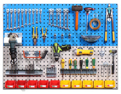 Plantex Metal Pegboard for Garages/Tool Organizer for Workshop/Tool Storage Board/Hanging Tool Pegboard – 120 x 45 cm