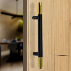 Plantex Main Door Handle/Door & Home Decor/14 Inch Main Door Handle/Door Pull Push Handle – Pack of 1 (112,Black & Gold)