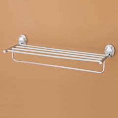 Plantex 304 Grade Stainless Steel Cubic Towel Rack/Towel Rod/Towel Stand/Towel Hanger/Towel Storage for Bathroom/Bathroom Accessories – (24 inch – Chrome)