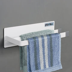 Plantex Magnetic Double Napkin Holder/Towel Holder/Towel Hanger for Bathroom/Bathroom Accessories- (White)