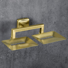Plantex Deccan Antique Twin Soap Holder Stand for Bathroom and Wash Basin (304 Stainless Steel)