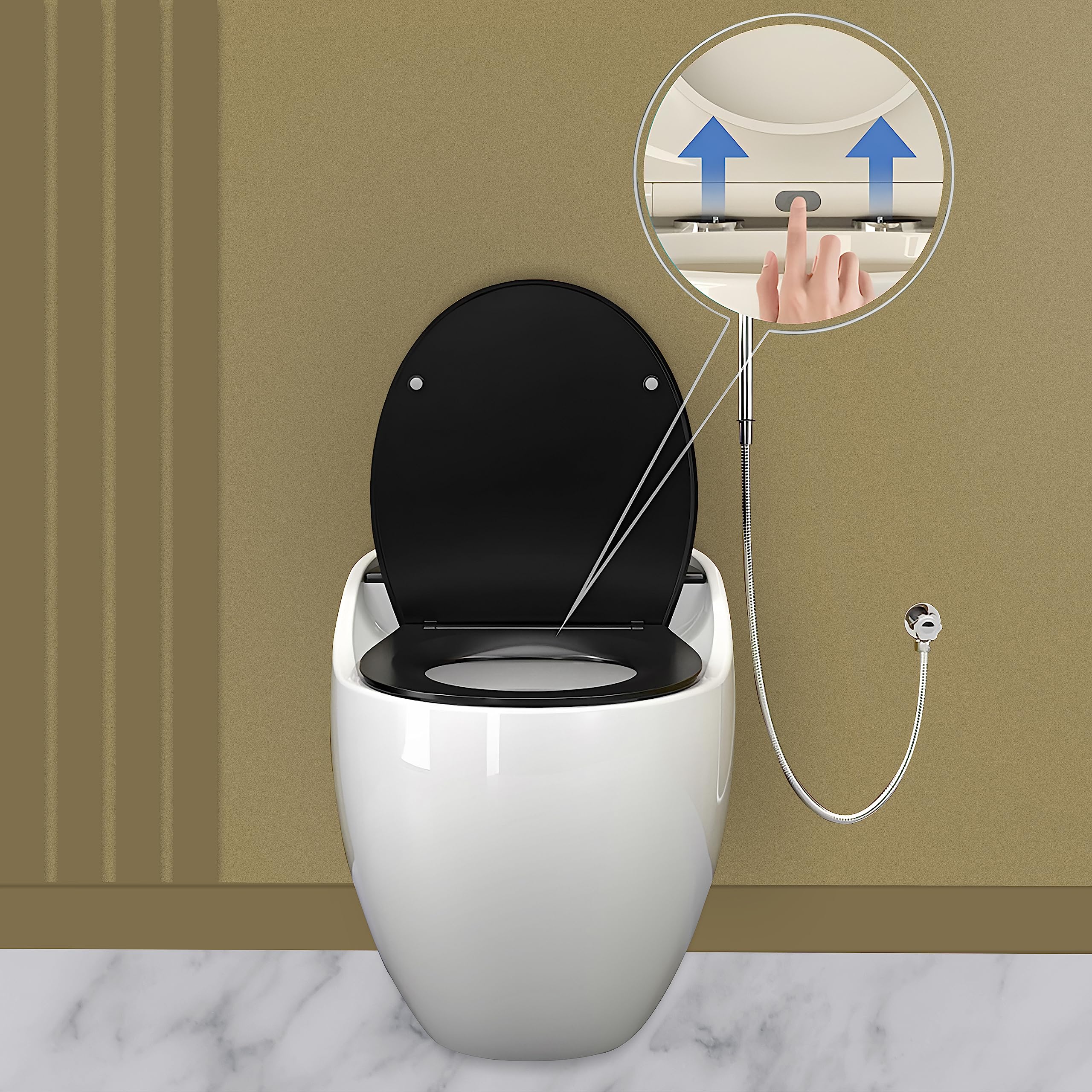 Plantex Ceramic One Piece Western Commode With Toilet Seat/Water