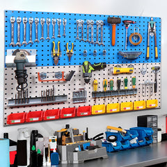 Plantex Metal Pegboard for Garages/Tool Organizer for Workshop/Tool Storage Board/Hanging Tool Pegboard – 120 x 45 cm