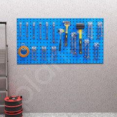 Plantex Metal Pegboard for Garages/Tool Organizer for Workshop/Tool Storage Board/Hanging Tool Pegboard – 100 x 50 cm